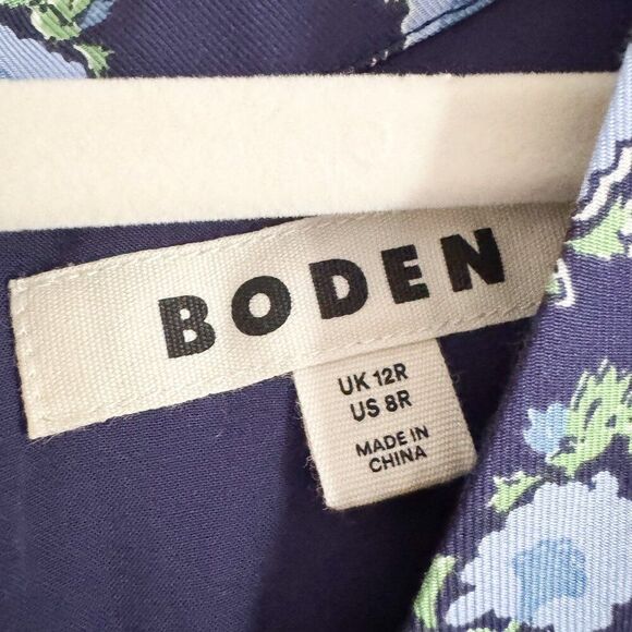 Boden Cut-Out Midi Tea Dress Women’s Size 8 (EUC) - Picture 5 of 8